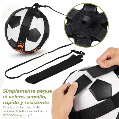 GHB Fútbol Kick Throw Trainer Entrenamiento Fútbol Niño Accesorios Practice Solo Futbol Habilidades de Control de Ayuda Cinturón Ajustable Regalo