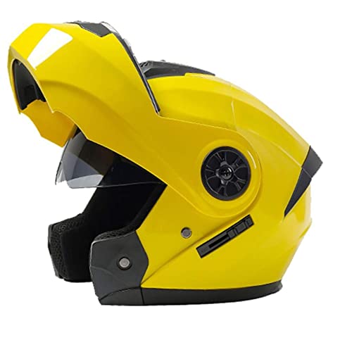 GHHTHEN Casco Modular para Motocicleta, abatible hacia Arriba, con Doble Visera antivaho, Casco Integral para Motocicleta, Material ABS, 2 Modos, Aprobado por Dot/ECE para jóvenes, Hombres y muj