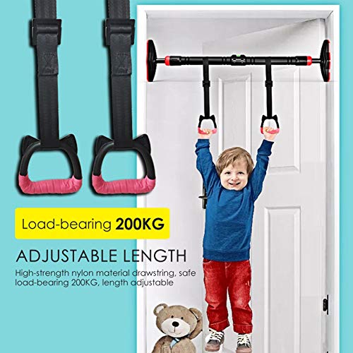 Gidenfly gimnasia con correas Equipo entrenamiento fuerza ejercicio dominada Fitness Niños Trapecio Bar Pull Up Gimnasio Anillos para el hogar ejercicio con