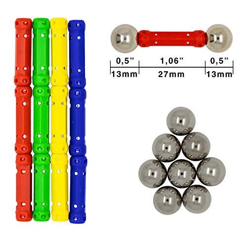 Gifton 30 Piezas Bloques de Construcción Magnéticos, Imanes Geométricos, Regalo Infantil de Reyes Magos Cumpleaños Juguetes Educativo y Creativo para Niño de 6-8 Años