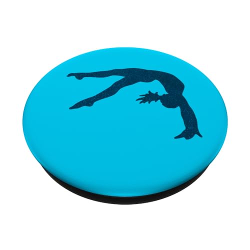 Gimnasia Azul Blanco Verde Azulado Gimnasta Chica Salto Salto PopSockets PopGrip Intercambiable