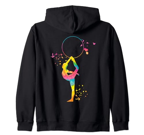 Gimnasta con aro Gimnasia rítmica para niñas y niños Sudadera con Capucha