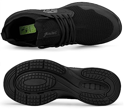 Giniros Zapatillas Running Hombre Zapatos Deporte Correr Jogging Caminar Bambas Deportivas Casual Gimnasio Fitness Atlético Trekking Tenis Asfalto Ligeros Transpirables Plataform Sneakers