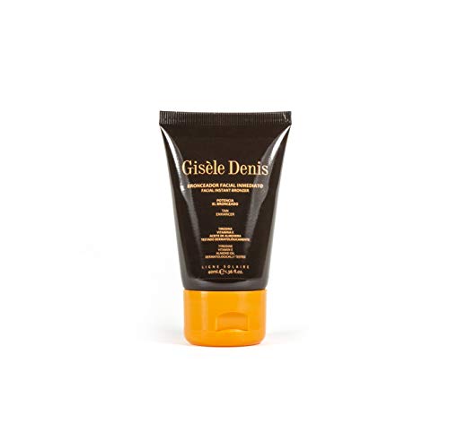 GISÈLE DENIS - Bronceador Facial Inmediato 40 ml, Bronceador en Crema, Acelerador del Bronceado, para Cara, Bronceador Solar con Extracto de Zanahoria, Intensificador y Potenciador