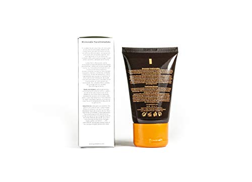 GISÈLE DENIS - Bronceador Facial Inmediato 40 ml, Bronceador en Crema, Acelerador del Bronceado, para Cara, Bronceador Solar con Extracto de Zanahoria, Intensificador y Potenciador