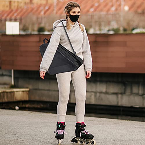 GLAITC Bolsa de Patinaje sobre Ruedas,Bolsa de Patinaje sobre Hielo Unisex con Correa de Hombro Ajustable Bolsa de Almacenamiento de Tela Oxford para Patines para Mujeres, Hombres, ni?os