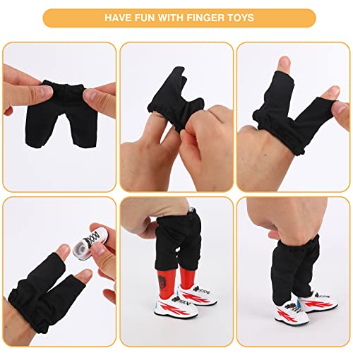 GLAITC Mini Juguetes para los Dedos,Monopatín para Dedos Scooter para Dedos Patines para Bicicletas Pantalones para Dedos Accesorios para Trucos de Entrenamiento para los Favores de Fiesta