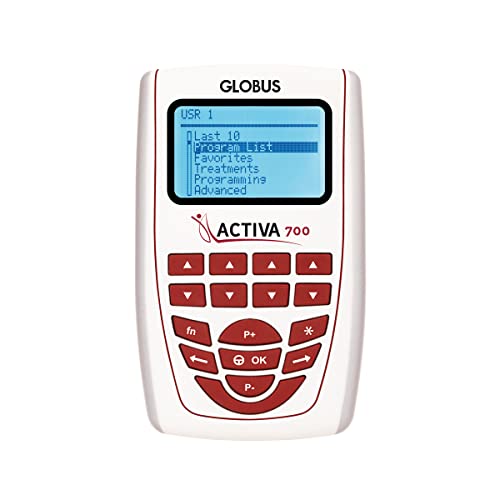 Globus | Activia 700, Elettrostimulador de 4 Canales con 271 programas para la Belleza y el Fitness, para el reafirmado, la tonificación y el rejuvenecimiento