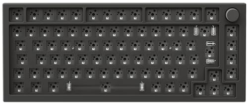 Glorious Gaming GMMK PRO 75% Barebones (solo carcasa) - Teclado gaming mecánico modular, TKL, carcasa de 1,5 kg, RGB, personalizable, switches de 5 pines, distribuciones internacional / ISO - Negro