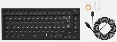 Glorious Gaming GMMK PRO 75% Barebones (solo carcasa) - Teclado gaming mecánico modular, TKL, carcasa de 1,5 kg, RGB, personalizable, switches de 5 pines, distribuciones internacional / ISO - Negro