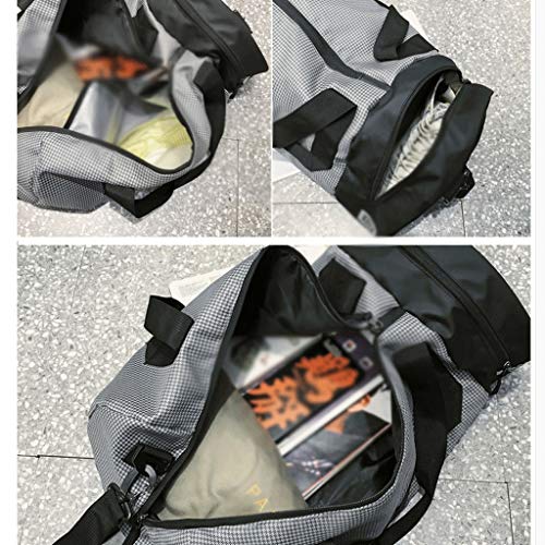 GLUXIT Duffel Plegable Bolsa de Viaje, Bolsa de Equipaje de Mano, Equipaje de Viaje Ligero Bolsa de Deportes, Gimnasio, Alquiler