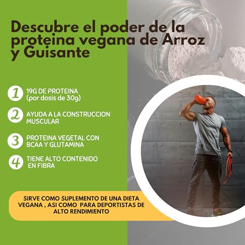 Go Vegan 1.8kg|Proteína Vegana de Guisante|Proteina Arroz|Sabor Natillas|Proteína Vegana | Proteína Vegetal | Proteínas Veganas para Nutrición Óptima y Rendimiento Superior.