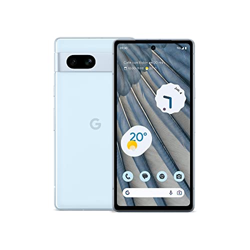 Google Pixel 7a - Smartphone 5G Android Libre con Lente Gran Angular y batería de 24 Horas de duración - Azul Claro