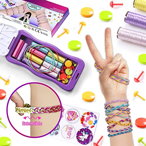 Goorder Kit para Hacer Pulseras Niñas, Kit de Manualidades para Niños Bricolaje, Juegos Pulsera de La Amistad, Juguetes Trenzados para Niña Regalo Cumpleaños Navidad 7 8 9 10 11 12 Años