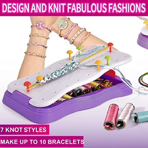 Goorder Kit para Hacer Pulseras Niñas, Kit de Manualidades para Niños Bricolaje, Juegos Pulsera de La Amistad, Juguetes Trenzados para Niña Regalo Cumpleaños Navidad 7 8 9 10 11 12 Años