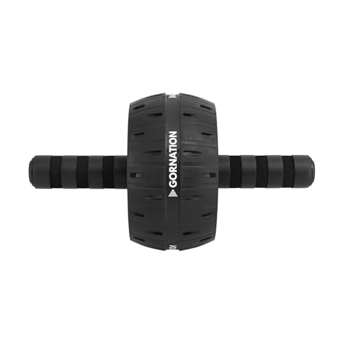 GORNATION Ab Wheel - Herramienta eficaz para entrenar los abdominales, con rodilleras, apta para todos los niveles de fitness, diseño estable y duradero