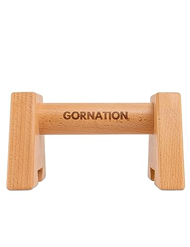 GORNATION® Paralelas de Madera Compact | Ligeras y de Madera Maciza, Entrenamiento de calistenia y Fitness | Barra de Flexiones, Paralelas