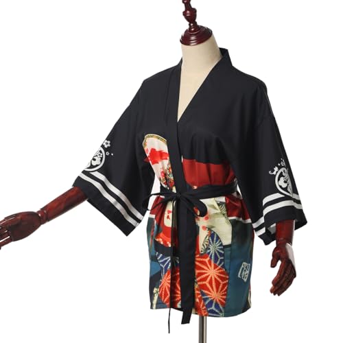 GRACEART Mujeres Vendimia Kimono Cubrir Arriba Cardigans Bata de Baño (M)