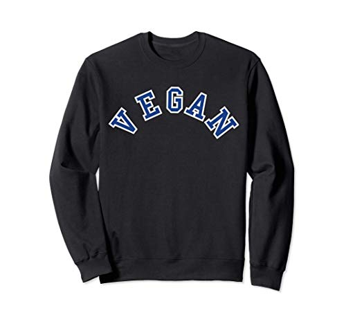 Gráfico Varsity vegano a base de plantas sin carne Sudadera