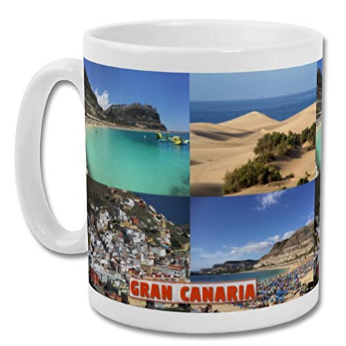 Gran Canaria Spain - Taza de recuerdo de 10 oz