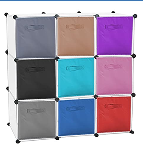 GREATOOL Caja de Almacenaje Plegable, Pack 2 Unidades de 31x31x31cm, Cajas organizadoras en Tela, Caja para organizar Ropa, Juguetes y Sábanas en Armarios (2 Unidades, Azul Claro)