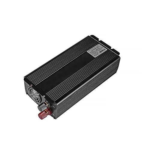 Green Cell® 1000W/2000W 12V a 220V/230V Onda sinusoidal modificada Inversor de Corriente DC AC Power Inverter Transformador de Voltaje para Coche Camion con Puerto USB y Pinzas de conexión a batería