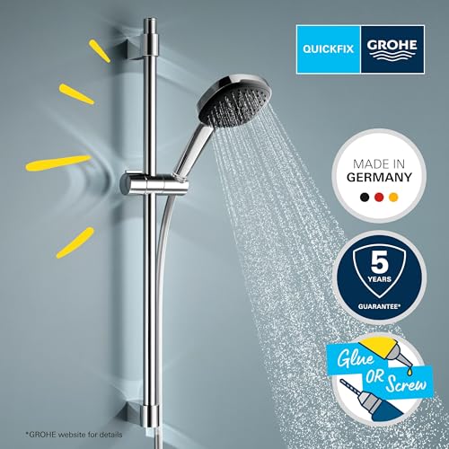 GROHE Vitalio Comfort 110 III Barra de ducha 600 WS Barra de ducha 3 tipos de chorro (lluvia, chorro, masaje), Cromo 26096001