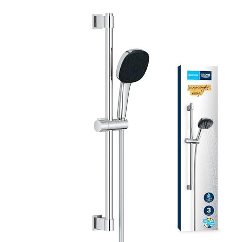 GROHE Vitalio Comfort 110 III Barra de ducha 600 WS Barra de ducha 3 tipos de chorro (lluvia, chorro, masaje), Cromo 26096001