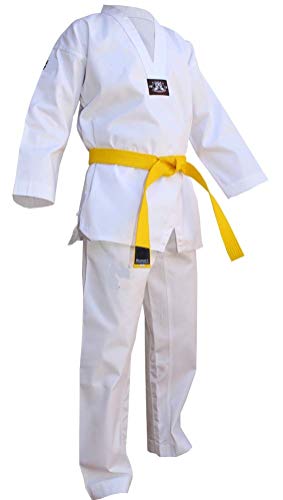 Grupo Contact Kimono Artes Marciales DOBOK Cuello Blanco, Varias Tallas (2.00 cm.)