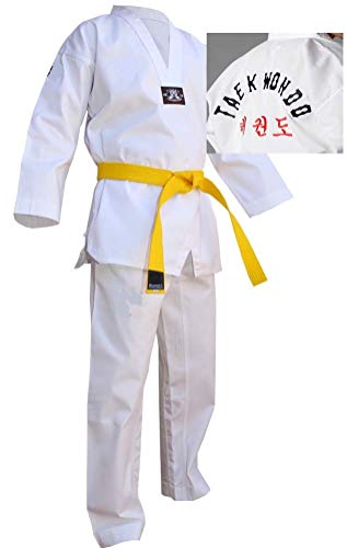 Grupo Contact Kimono Artes Marciales DOBOK Cuello Blanco, Varias Tallas (2.00 cm.)