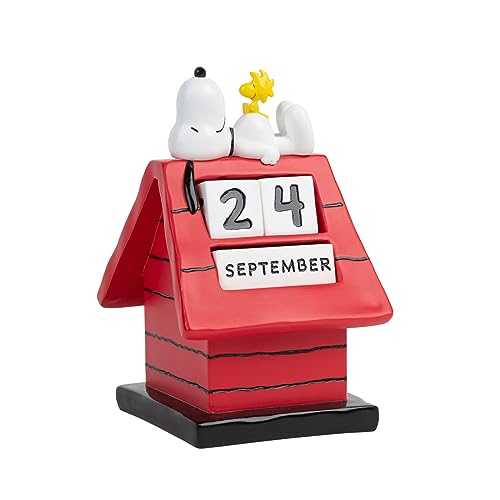 Grupo Erik Calendario perpetuo 3D Snoopy Doghouse - Calendario 3D Snoopy - Snoopy Figura Ideal decoración Snoopy habitación - Calendario sobremesa de Figura Snoopy, Licencia Oficial