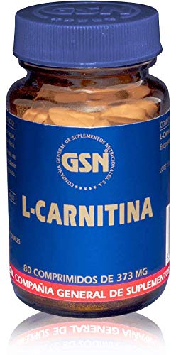 GSN | L-Carnitina Tartrato | Aumento de Energía, Rendimiento Deportivo y Recuperación | Incrementa Fuerza y Vitalidad en Dietas | Quema Grasas | Reduce Sensación de Hambre | 80 comprimidos | 748 mg