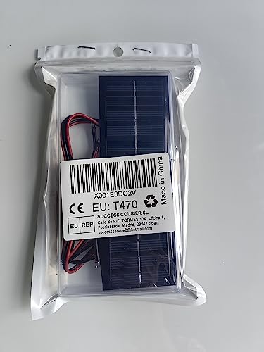 GTIWUNG 6 Piezas 3V 0.3W 65 X 48mm Micro Mini Células de Panel Solar, Energía Solar, Hogar DIY, Proyectos Científicos - Juguetes - Cargador de Batería