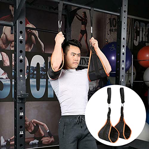 Guangcailun Pack de 2 Sling Strap Abdominal Hanging Belt Training, Naranja