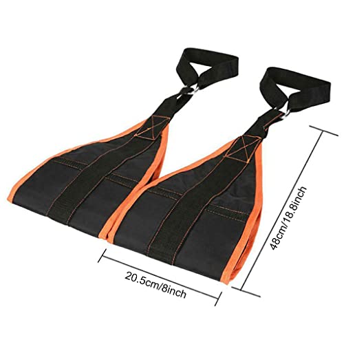 Guangcailun Pack de 2 Sling Strap Abdominal Hanging Belt Training, Naranja