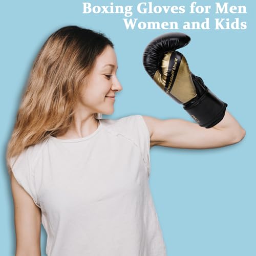 Guantes de Boxeo | Guantes Pesados para Saco de Boxeo | Guantes Pesados para Principiantes para Hombres, Mujeres, jóvenes, MMA Muay Thai Kickboxing para Artes Marciales Mixtas, punzonado Ibuloule