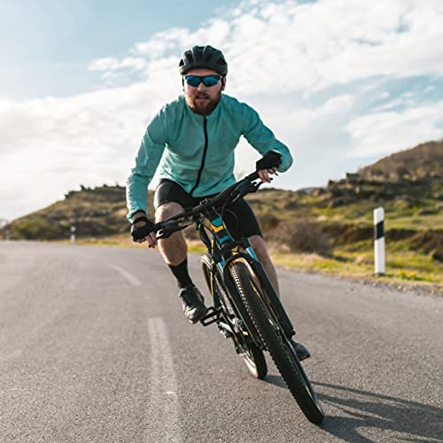 Guantes de Ciclismo, Guantes de Gimnasio, Guantes Antideslizante Verano, Guantes de Bici de Medio Dedo Guantes Deportivos Guantes Cortos Ciclismo Guantes de Bici de Carretera para Hombre Mujer (L)