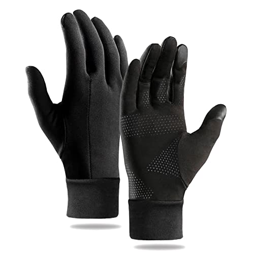 Guantes de Correr,Guantes Running,Guantes Cálidos de Invierno,Pantalla Táctil a Prueba de Viento Guantes Deportivos,para Correr, Conducir, Ciclismo, Escalar(S)