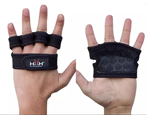 Guantes de Gimnasia para Hombres y Mujeres de HMH Deportes Guantes de Entrenamiento Crossfit para Levantamiento de Pesas, protección de Palma y empuñaduras Extra Antideslizantes con muñequera