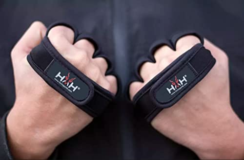 Guantes de Gimnasia para Hombres y Mujeres de HMH Deportes Guantes de Entrenamiento Crossfit para Levantamiento de Pesas, protección de Palma y empuñaduras Extra Antideslizantes con muñequera