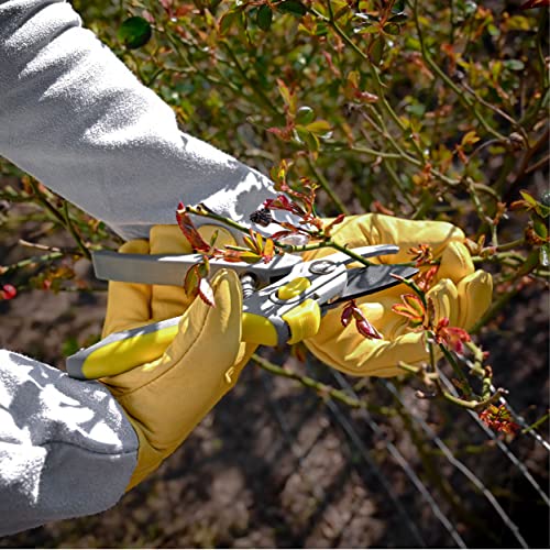 Guantes de Jardinería con Protección para el Antebrazo - A Prueba de Espinas - Certificado EN 388 (M)