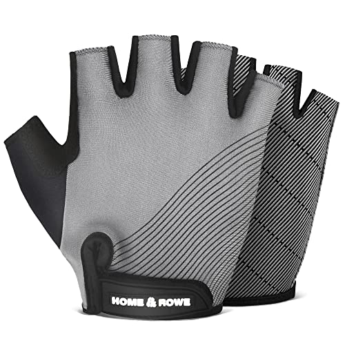 Guantes de remo sin dedos, perfectos para máquina de remo, bicicleta de ejercicio, levantamiento de pesas, ciclismo, guantes de entrenamiento para hombres y mujeres, S (se adapta a 7 a 7.5 pulgadas)