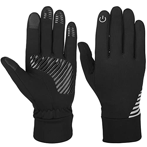 Guantes de running para hombre para pantalla táctil, guantes de invierno – invierno mujer hombre guantes deportivos guantes térmicos guantes térmicos deportes antideslizantes resistentes al viento