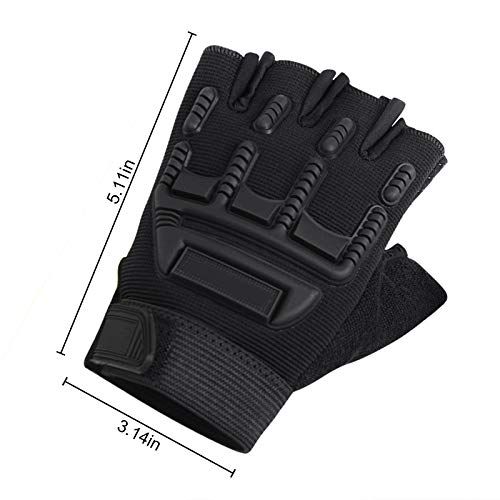 Guantes deportivos para niños con medio dedo, transpirables y antideslizantes, guantes de ciclismo a prueba de golpes, guantes sin dedos, para montar en motocicleta, ciclismo, fitness, protección UV