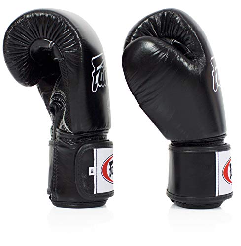 Guantes Transpirables Fairtex BGV1BR Muay Thai para Hombres, Mujeres, Niños | Guantes MMA, Kickboxing, Gimnasio, Entrenamiento, Ligeros y Amortiguadores | Boxeo de Alta Gama