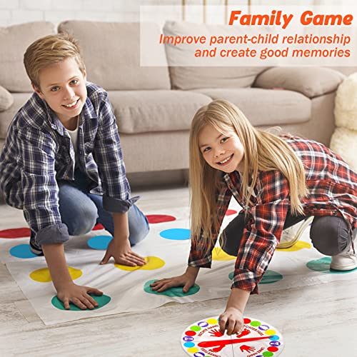 GUBOOM Twister Juegos Suelo, Niños Juego de Fiesta, Juego de Equilibrio Divertido, Juego Equipo de Familiar, Twister Juego Ejercicio Equilibrio y flexibilidad para niños y Adultos