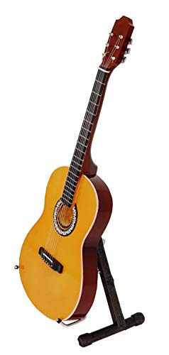 GUITARRA CLASICA ESPAÑOLA MGT-5920 MADERA MINIATURA ESCALA 1:4 REGALO COLECCIONISTA MUSICAL - ROCKMUSIC