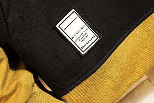 GURUNVANI Sudadera con Capucha para Hombre con Capucha de Color en Contraste con Capucha para Hombre