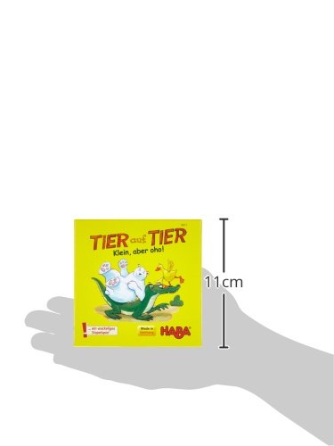 Haba 4911 Tier auf Tier - Juego de apilar con Animales