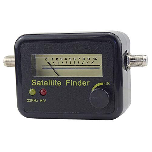 Hailege Digital Satellite Signal Tracker Dish FTA HD Monitor TV Signal Reception Television Signal Searching Strength Meter Satellite Locator Finder DC13-18V with Connect Cable